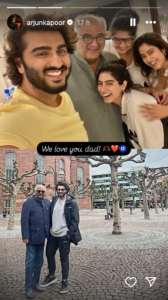 arjun-kapoor-birthday-wishes-to-bonnny-kappor State Digest Arjun Kapoor celebrates Boney Kapoor’s birthday with a touching tribute on Instagram. Explore Boney’s career highlights, family life, top movies, and achievements.