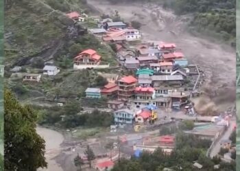 Flash floods devastate Uttarakhand's Dharali village after a cloudburst. Rescue teams rush to find missing as water submerges homes and temples.
