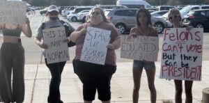 Turning Point USA protest